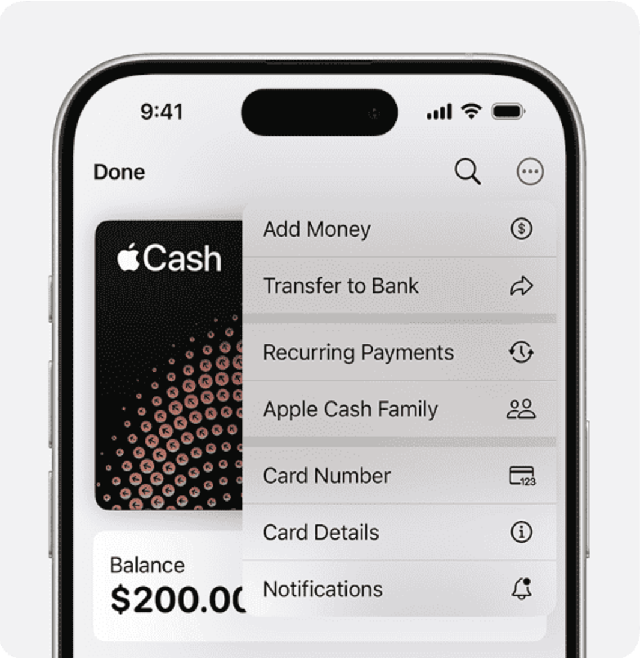 Apple Cash Family and other Apple Cash features